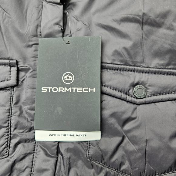 NWT Stormtech Women's Large Black Full Zipped Quilted Jacket - Picture 6 of 11